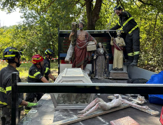 Tossicia, salvate le opere sacre dalla Chiesa pericolante di Flamignano